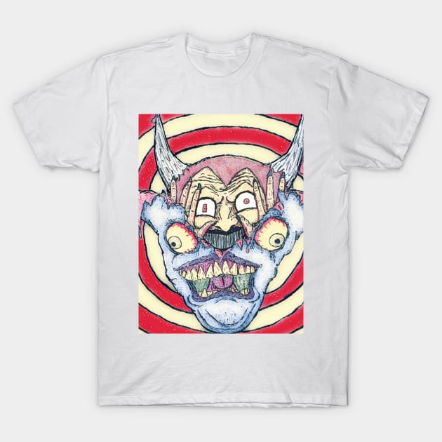 Winter Madness Demon T-Shirt by lowen morrison